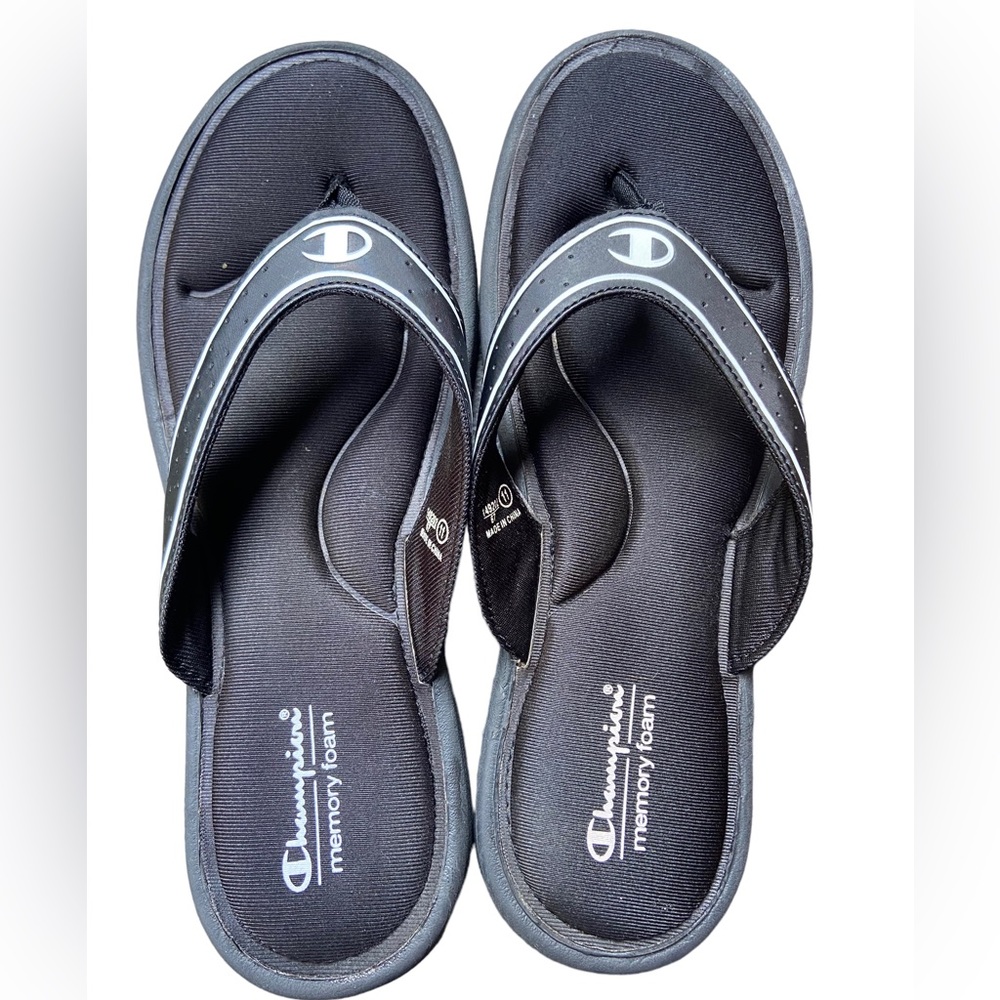 Champion Memory Foam Black sandals